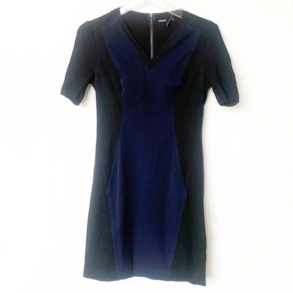 blue dress for baby girl V-Neck Crepe Dress – Elie Tahari main image 0